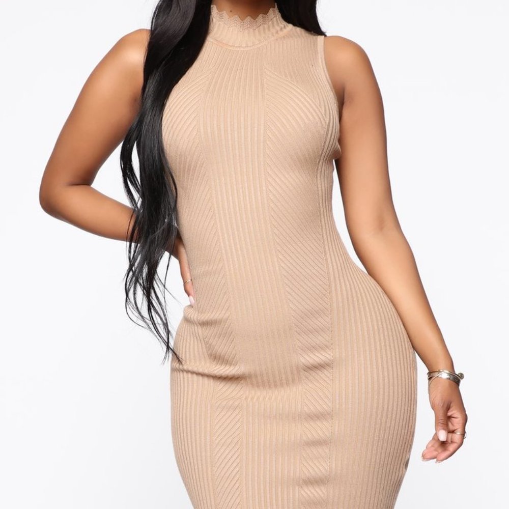 Tan Mini Dress